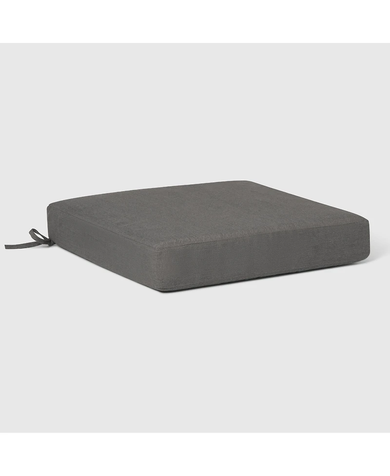 WestinTrends Outdoor Patio Furniture Seat Chair Square Cushions Without Welt Set of 2, 20" x 19"