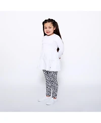 Mixed Up Clothing Girls Tiered Tunic and Legging Set