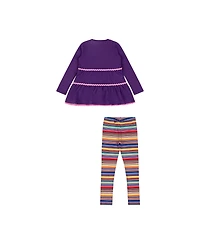 Mixed Up Clothing Girls Tiered Tunic and Legging Set