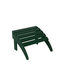 WestinTrends Adirondack Folding Chair with Ottoman and Side Table Set