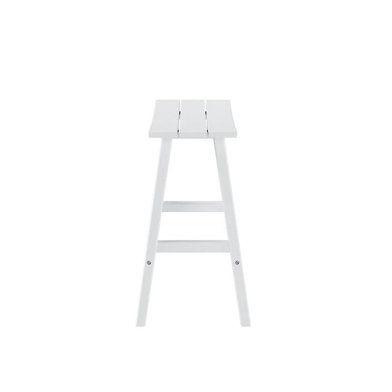 WestinTrends Outdoor Patio Adirondack Bar Height Stool Saddle Seat Chair Set of 2