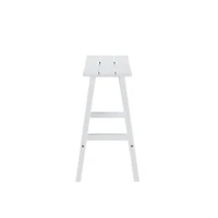 WestinTrends Outdoor Patio Adirondack Bar Height Stool Saddle Seat Chair Set of 2