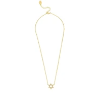 Rivka Friedman Cubic Zirconia Encrusted Star of David Pendant