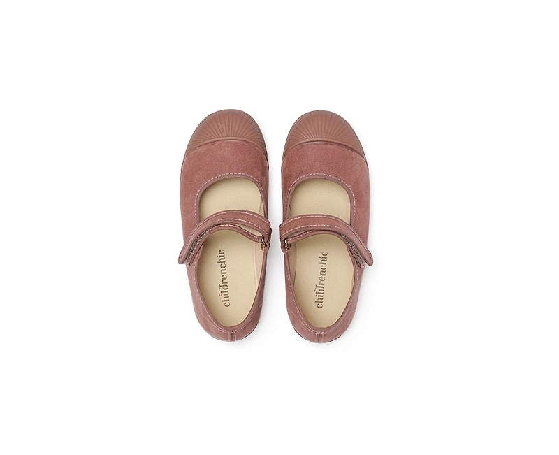 Childrenchic Girls Suede Mary Jane Sneakers Lipstick