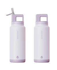 Grosche Alpine Flip 'N Sip Insulated, Leakproof Water Bottle with Straw