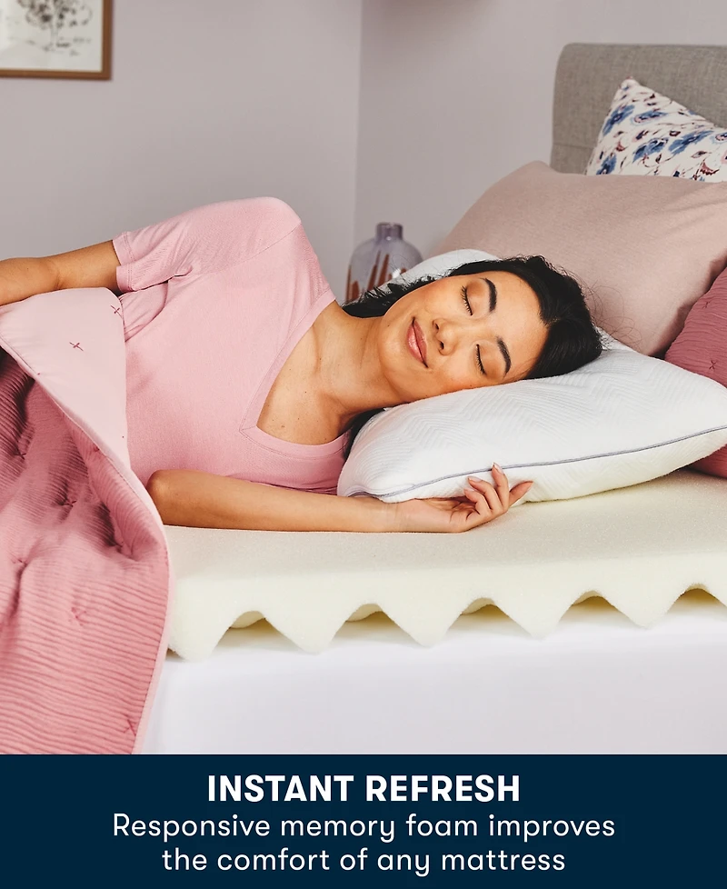 Serta Comfort Boost 2.5-inch Memory Foam Mattress Topper, California King