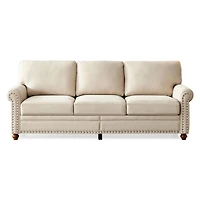Streamdale Furniture Linen Fabric Upholstered With Storage Sofa