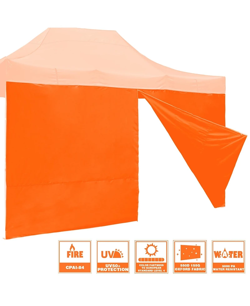 InstaHibit 1 Pack Side Wall for 10x15 Ft Ez Pop Up Canopy Tent UV50+ Zipper Pool