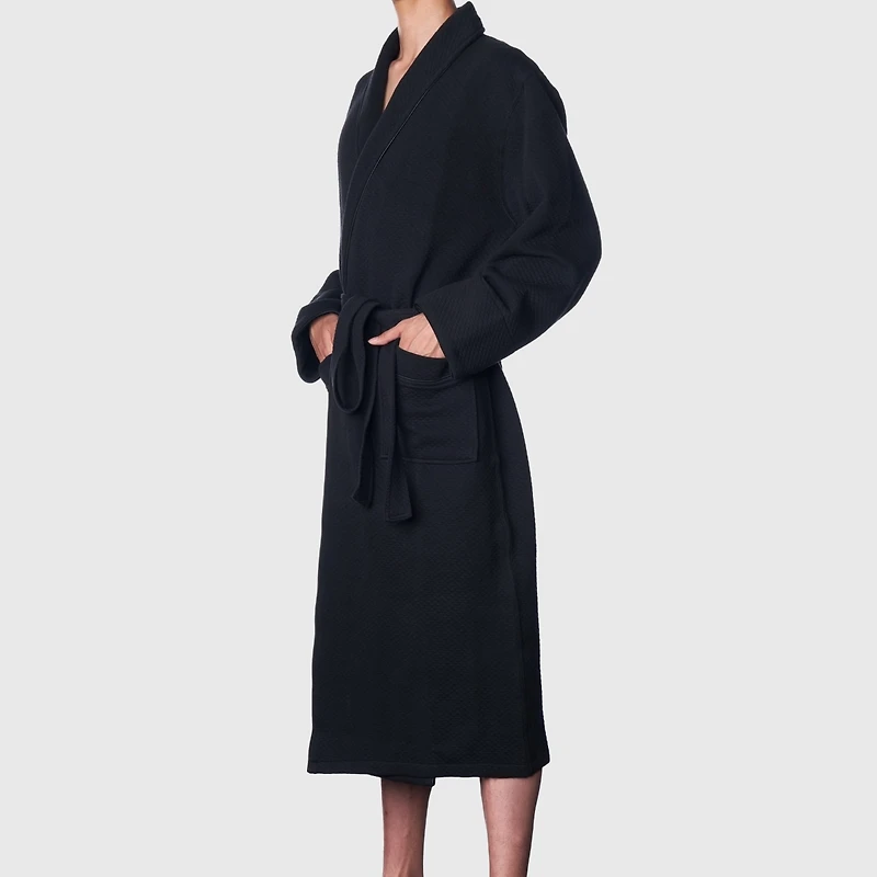 Alpine Swiss Men's Cotton Blend Shawl Robe Lightweight Kimono Knit Spa Bathrobe