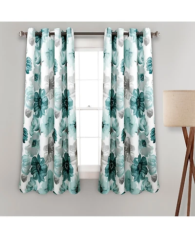Lush Decor Leah Light Filtering Window Curtain Panels