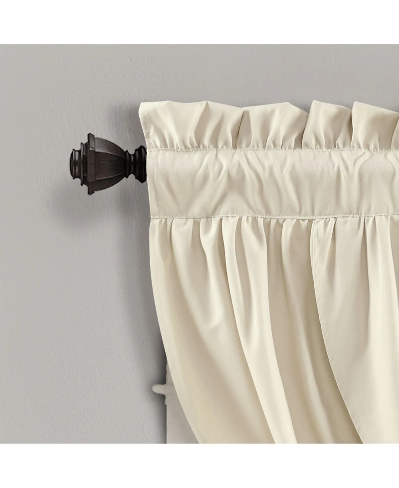 Lush Decor Lucia Window Valance - Kitchen and Bath Single Panel