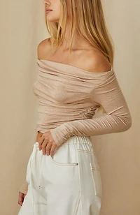 Crescent Women's Tania Off Shoulder Knit Top