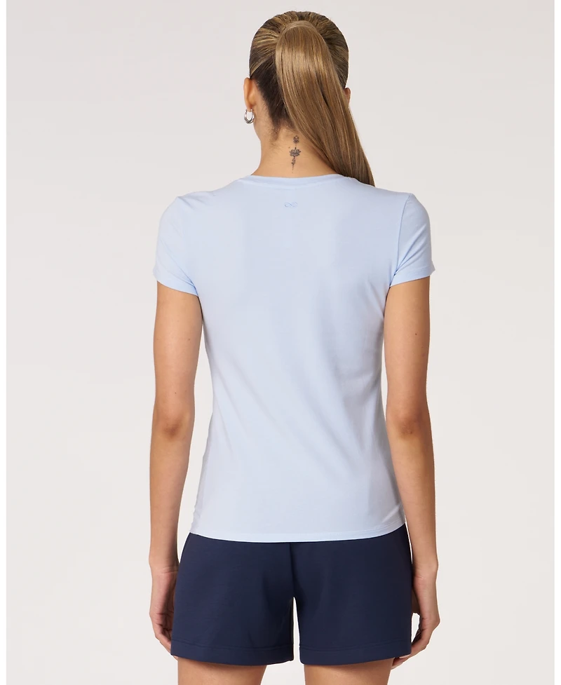 Rebody Active Women's Essentials Fitted Short Sleeve Top