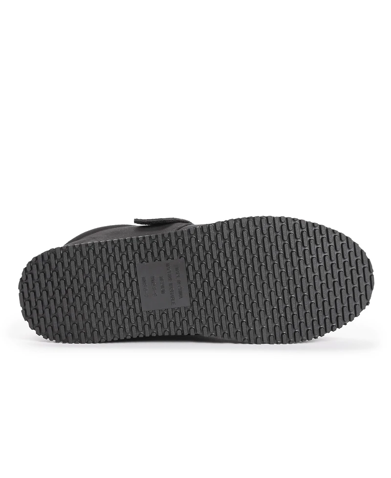 Muk Luks Unisex Contour Stretchy Shoes, Black, Small