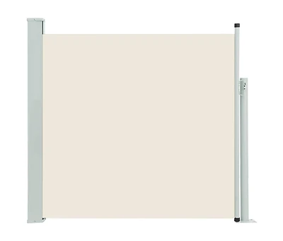 Patio Retractable Side Awning 39.4"x196.9" Cream