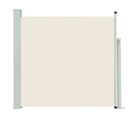 Patio Retractable Side Awning 39.4"x196.9" Cream
