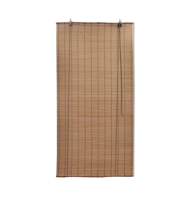 vidaXL Brown Bamboo Roller Blinds 47.2"x86.6"