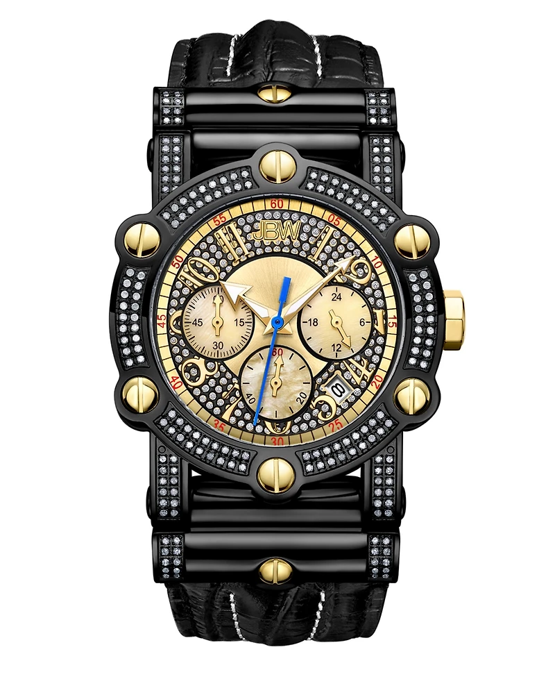 Jbw Men's 10 Yr Anniversary Phantom Diamond (1 3/4 ct.t.w.) & Chronograph Watch