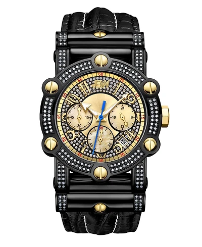 Jbw Men's 10 Yr Anniversary Phantom Diamond (1 3/4 ct.t.w.) & Chronograph Watch