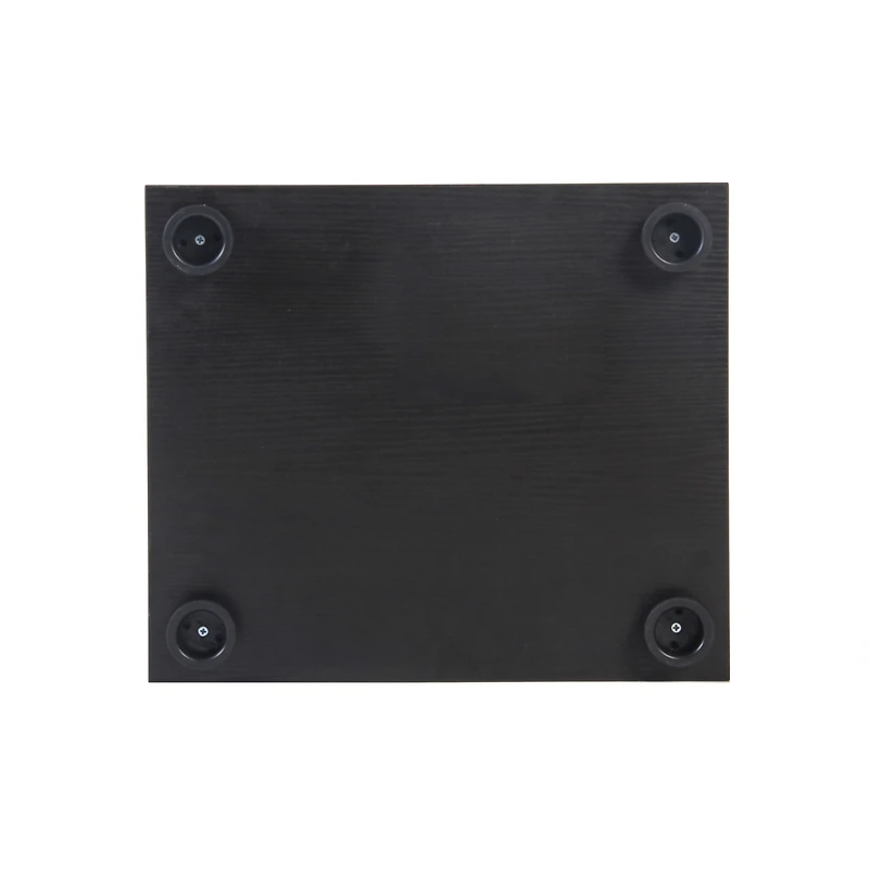 Streamdale Furniture One Door Glass Cabinet Glass Display Cabinet With 4 Shelves, Black