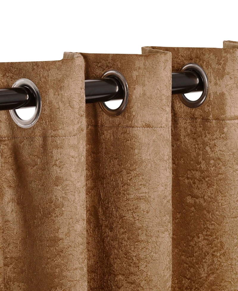 Superior Senna Textured Curtain Set of Panels with Grommet Header