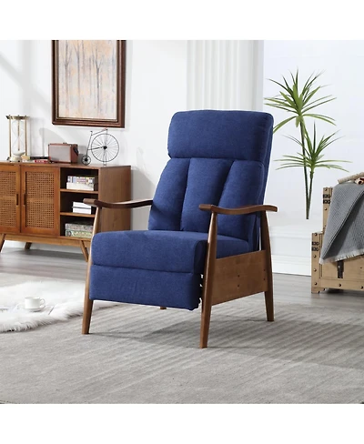 Streamdale Wood Frame Armchair, Modern Accent Chair Lounge Chair For Living Room