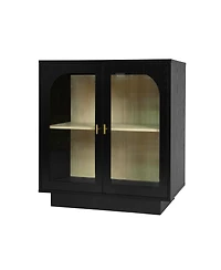 Simplie Fun Storage Cabinet With Acrylic Door For Living Room, Dining Room, Study