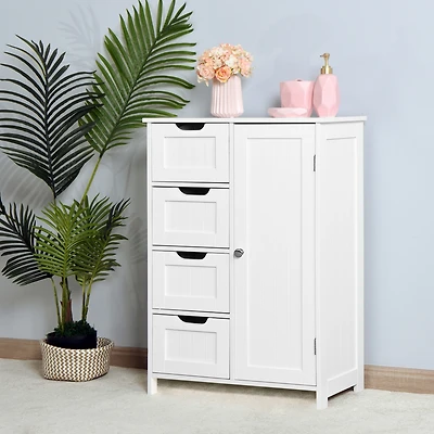Streamdale Furniture Bathroom Storage Cabinet with Adjustable Shelf and Drawer