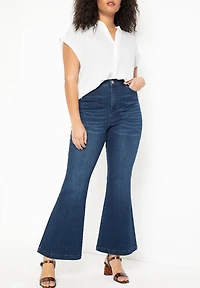 Eloquii Women's Notch Collar Blouse