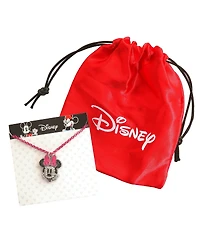 Disney Minnie Mouse Pave Pink Necklace