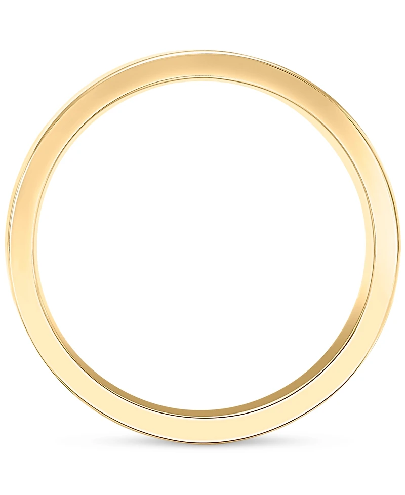Flat Profile Comfort Fit Wedding Band in 14k Gold
