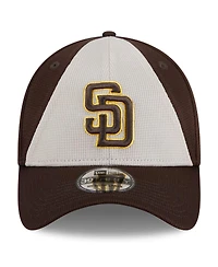 New Era Men's Brown San Diego Padres 2024 Batting Practice 39THIRTY Flex Hat
