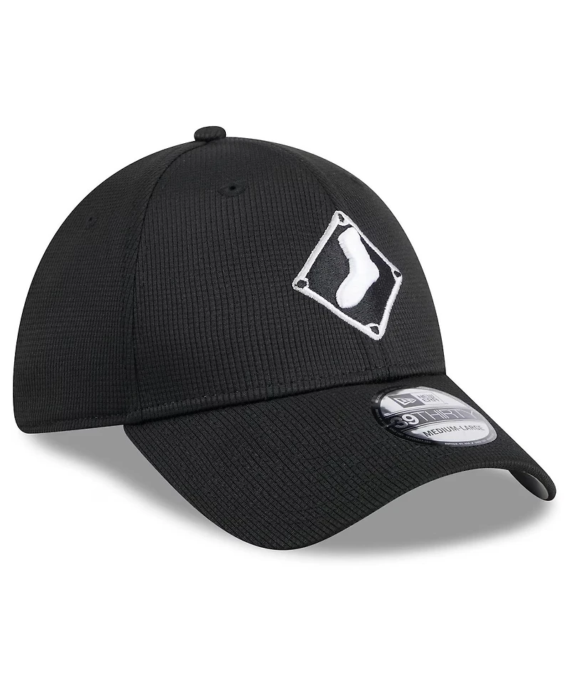 New Era Men's Black Chicago White Sox Batting Practice 39THIRTY Flex Hat