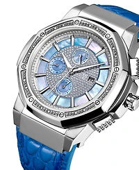 Jbw Men's 10 Yr Anniversary Saxon Diamond (1/6 ct.t.w.) & Stainless Steel Watch