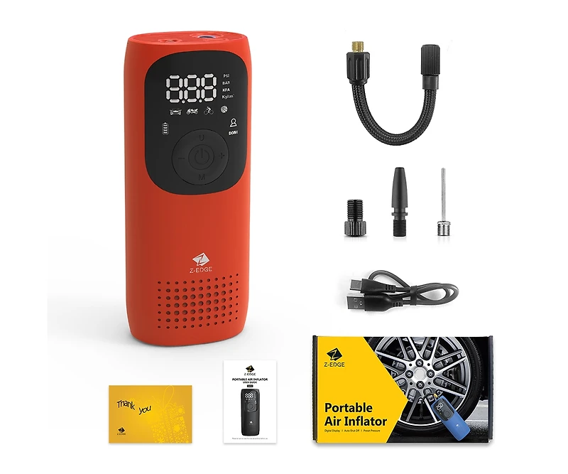 Rechargeable 2000mAh 150PSI Portable Tire Inflator Pump