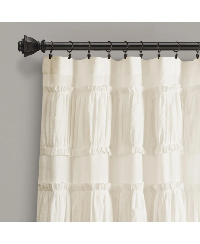 Lush Decor Nova Ruffle Window Curtain Panels