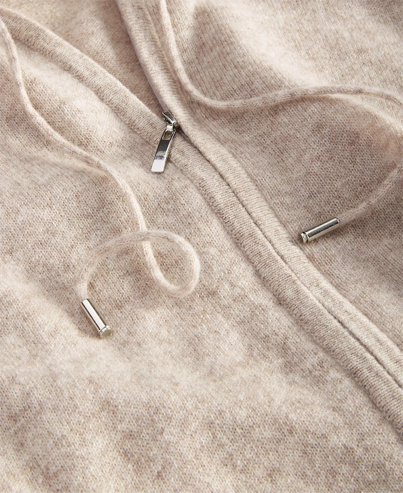 Charter Club Petite 100% Cashmere Zip Hoodie, Created for Macy's