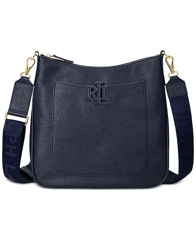 Lauren Ralph Cameryn Pebbled Leather Small Crossbody