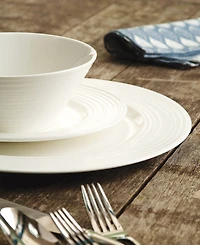 Belleek Pottery Ripple 12 Pc. Dinnerware Set, Service for 4