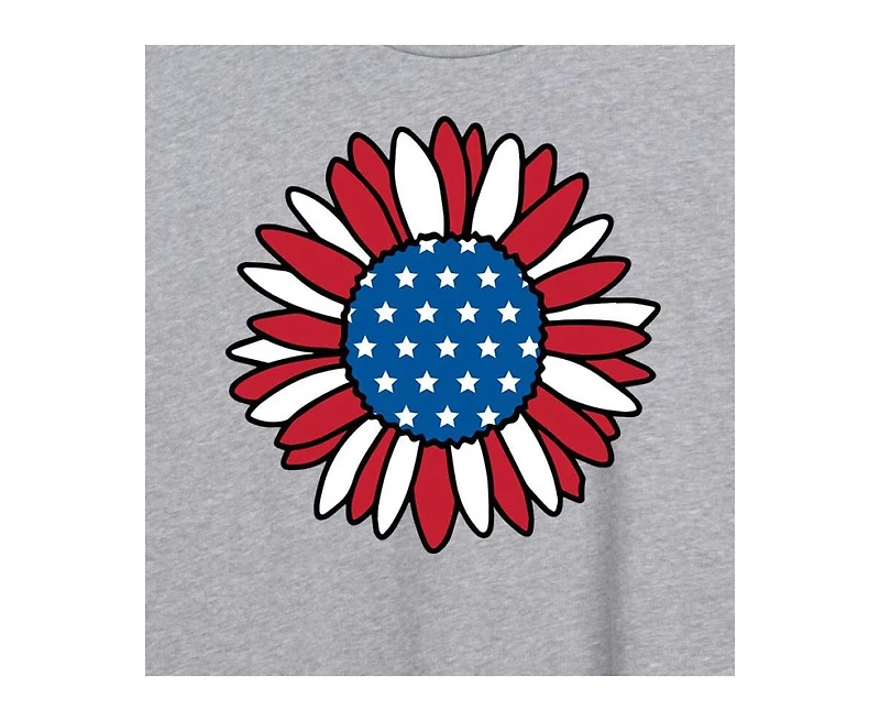 Hybrid Apparel Trendy Juniors Sunflower Graphic Oversized Tee
