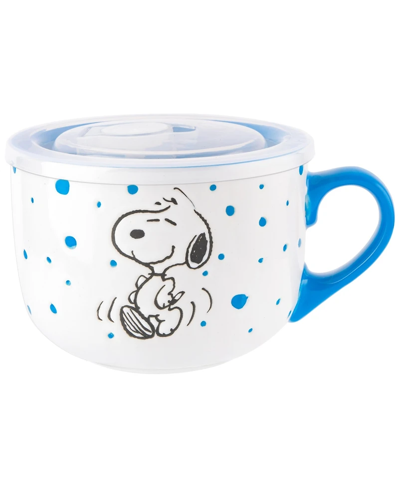 Peanuts 4 Pack 23OZ Soup Bowls w/ Lids