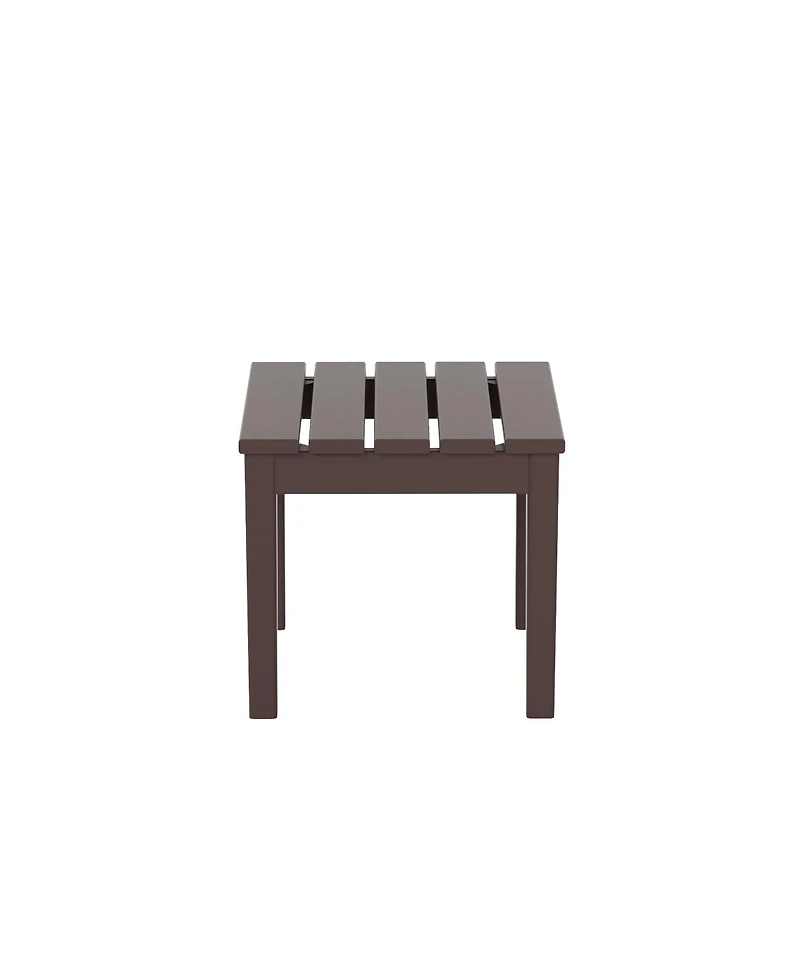 WestinTrends 3 Piece Set Outdoor Modern Rocking Chairs with Square Side Table