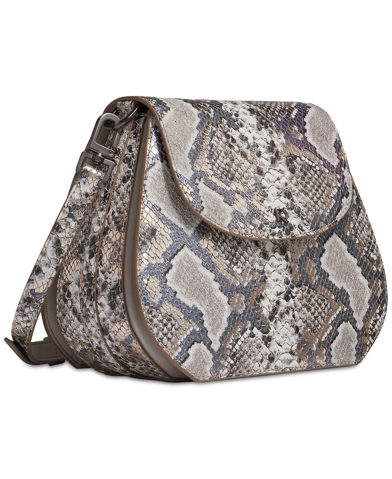 Donna Karan New York Bellerose Python Flap Crossbody