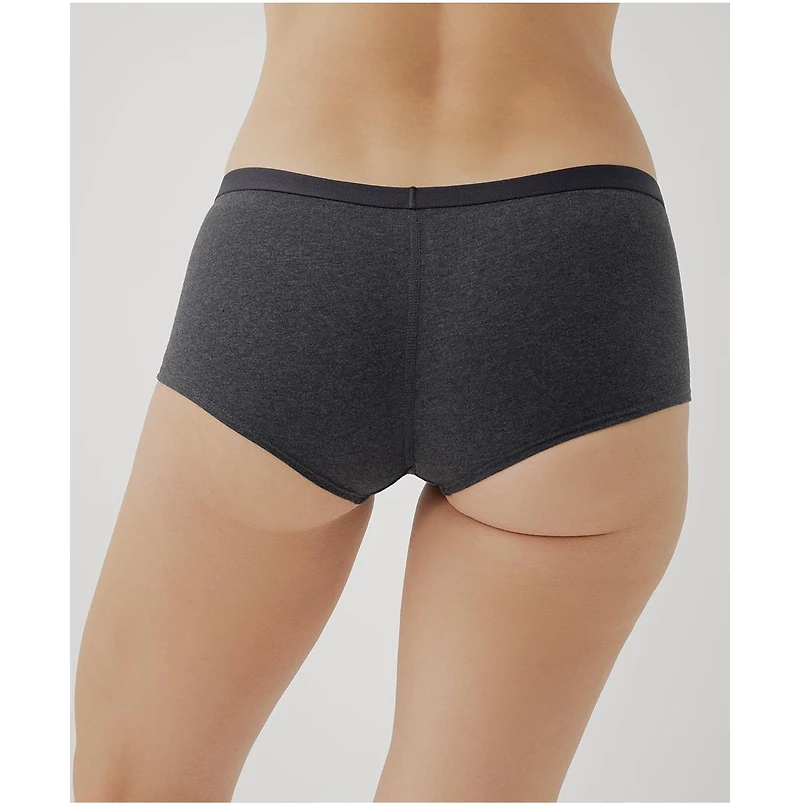 Pact Women's Organic Cotton Everyday Boy Short 6-Pack