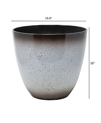 Gardener Select Egg Shaped Fiberglass Planter, 18in