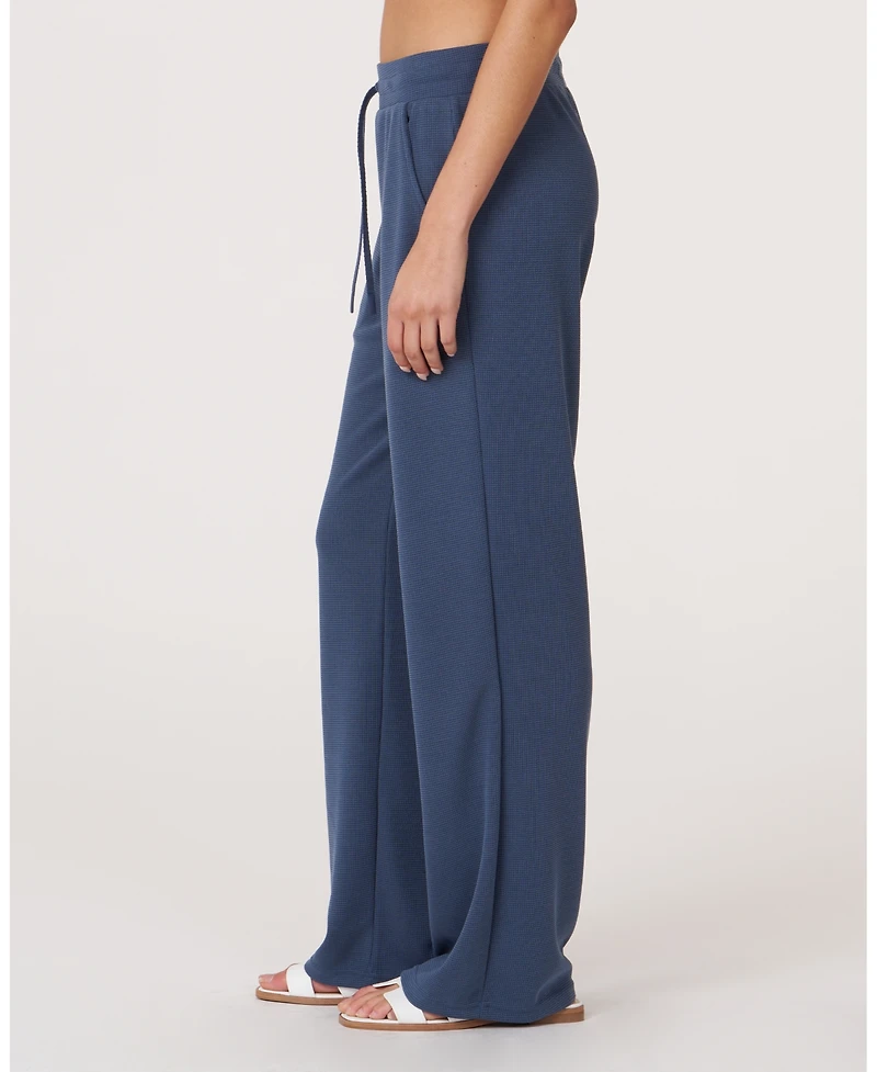 Rebody Active Women's Retreat Waffle Wide Leg Pant 30"