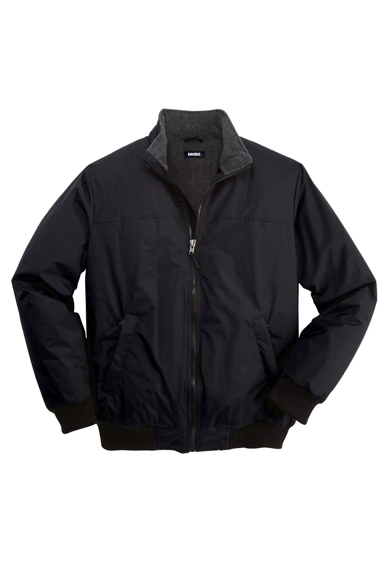KingSize Tall Fleece-Lined Bomber Jacket