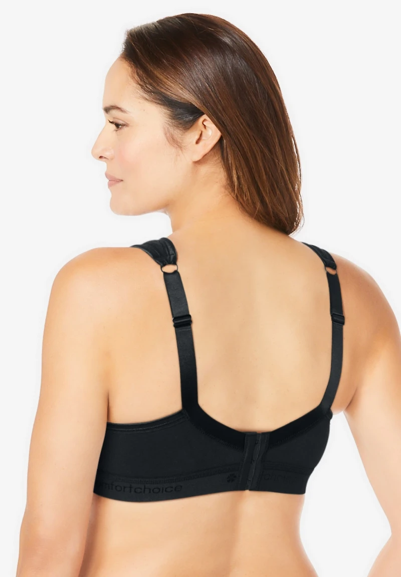 Comfort Choice Women's Wireless Back-Close Lounge Bra