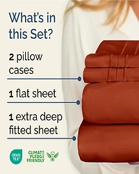 Piece Extra Deep Pocket Microfiber Sheet Set