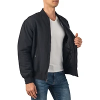 Alpine Swiss Men's Damon Bomber Jacket | Warm Quilted Flight with Pockets – Stylish Windbreaker for Casual & Layering Versatile Outerw